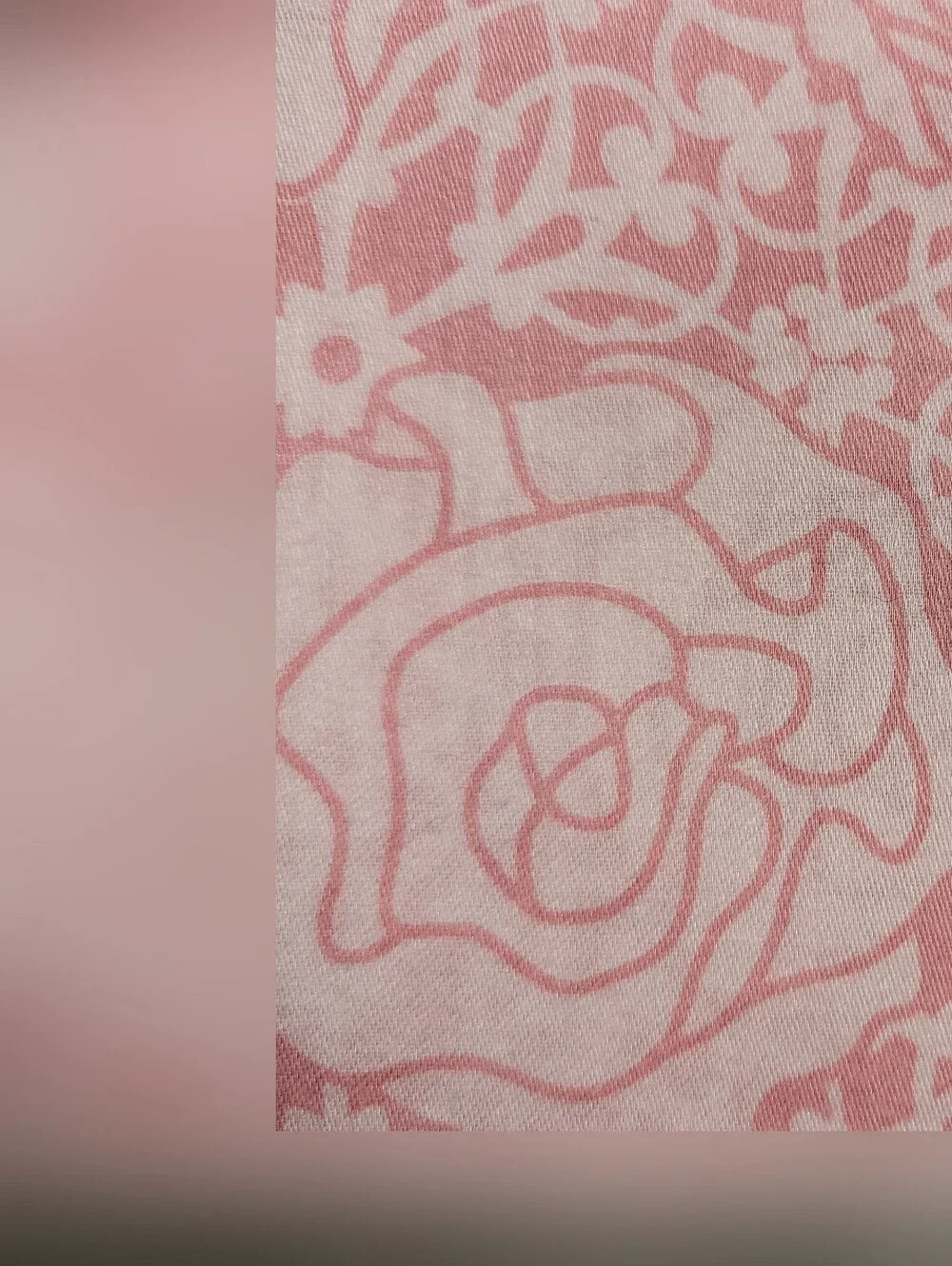 YSL Vintage Square Scarf In Pink